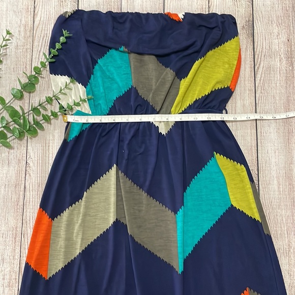 🌸Clearance! 🌸 Windsor Strapless Multi Color Casual Maxi Dress Size Unknown - Picture 5 of 7